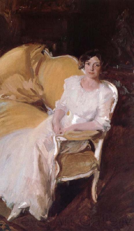 Joaquin Sorolla Andrei Aristide sat on the sofa